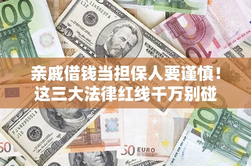 济南亲戚借钱当担保人要谨慎！这三大法律红线千万别碰