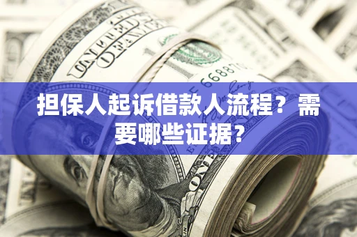 济南担保人起诉借款人流程?需要哪些证据? 济南担保人起诉借款人流程?需要哪些证据?
