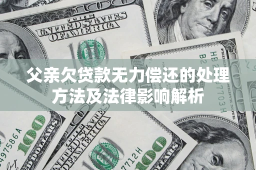 济南父亲欠贷款无力偿还的处理方法及法律影响解析